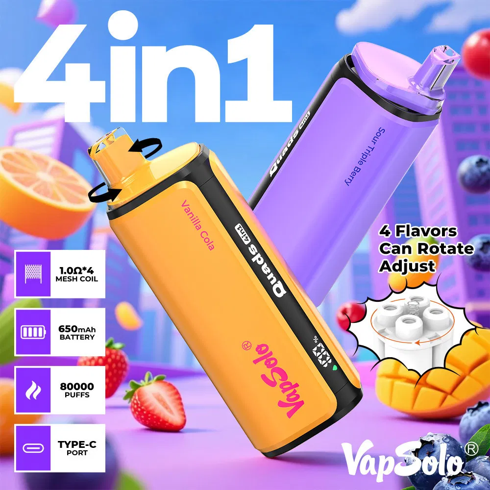 Vapsolo Quads 80000 Puffs 4 in 1 Disposable Vape